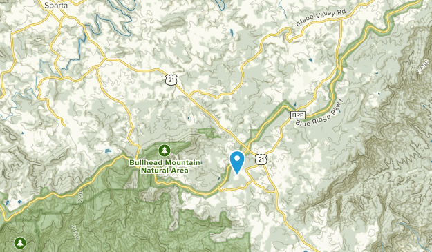 Glade Valley, Caroline du Nord Map