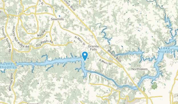 Granite Falls, Caroline du Nord Map