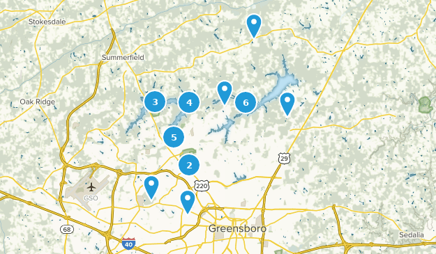 Greensboro, North Carolina Map