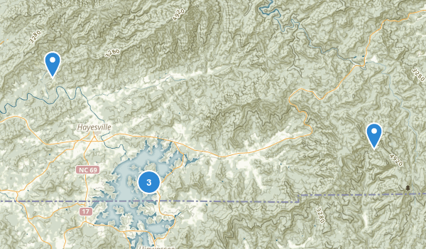 Hayesville, North Carolina Map