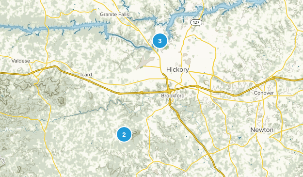 Hickory, North Carolina Map