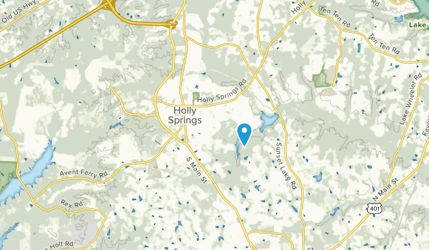 Holly Springs, Caroline du Nord Map