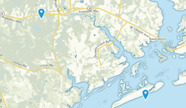 Hubert, North Carolina Map