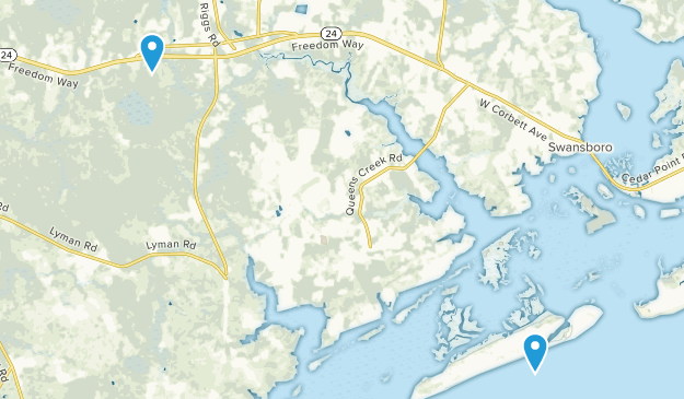 Hubert, North Carolina Map