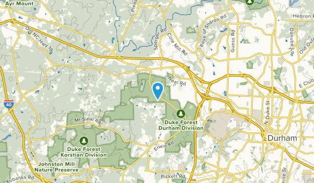 Huckleberry Spring, North Carolina Map