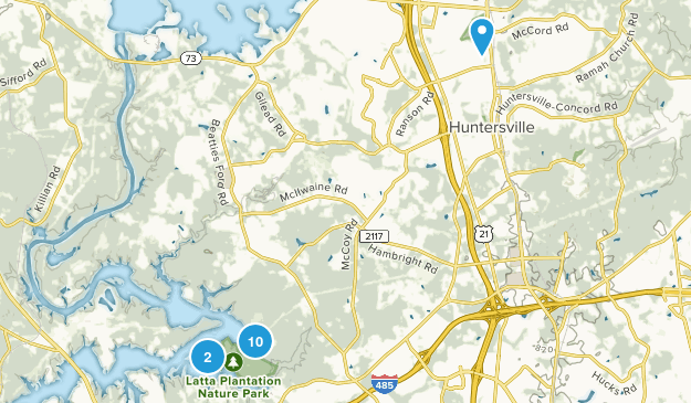 Huntersville, North Carolina Map