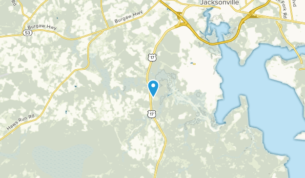 Jacksonville, North Carolina Map