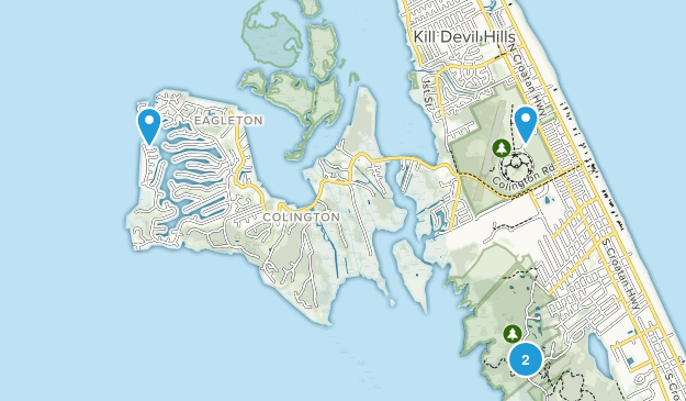 Kill Devil Hills, North Carolina Map