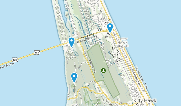 Kitty Hawk, North Carolina Map