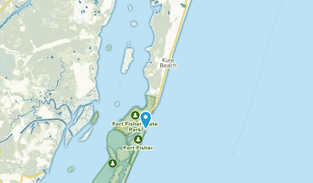 Kure Beach, Caroline du Nord Map