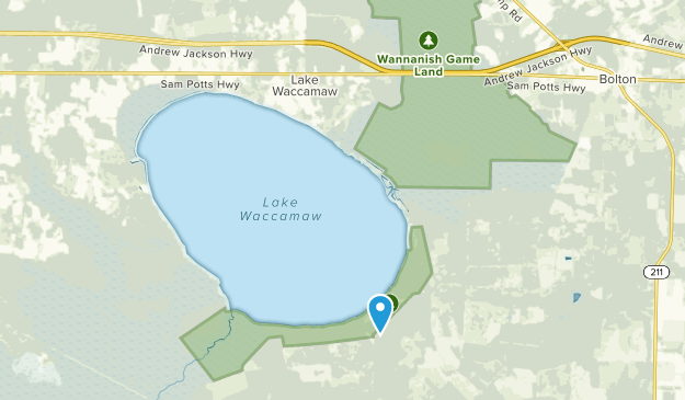 Lake Waccamaw, North Carolina Map