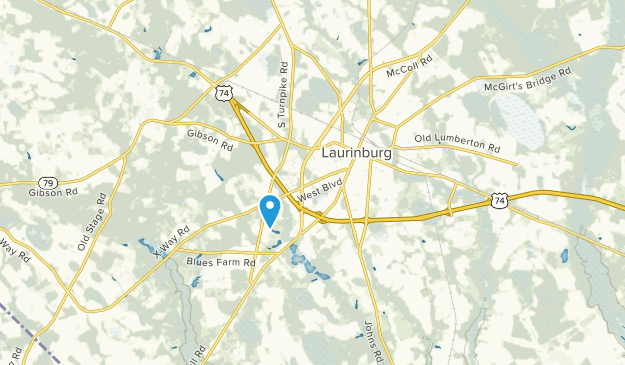 Laurinburg, Caroline du Nord Map