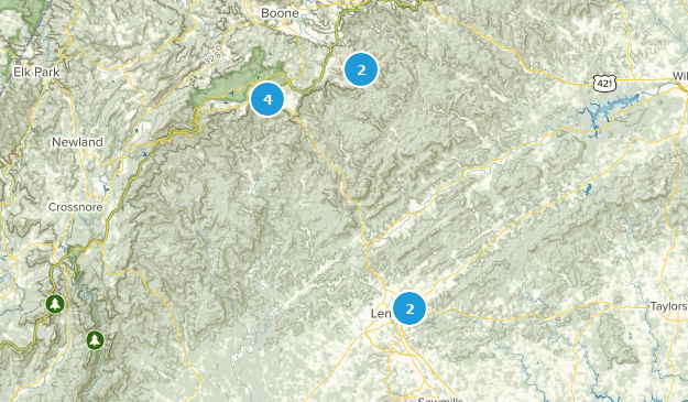 Lenoir, Caroline du Nord Map