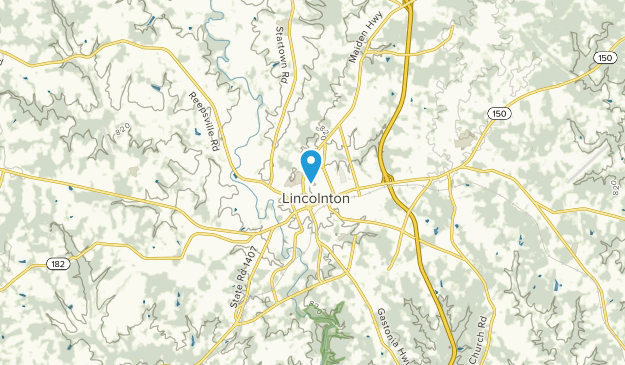 Lincolnton, Caroline du Nord Map
