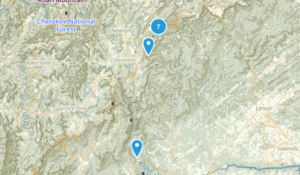 Linville, North Carolina Map