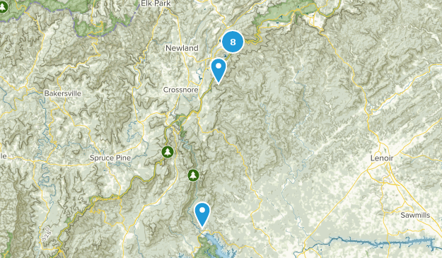 Linville, North Carolina Map