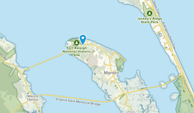 Manteo, Caroline du Nord Map
