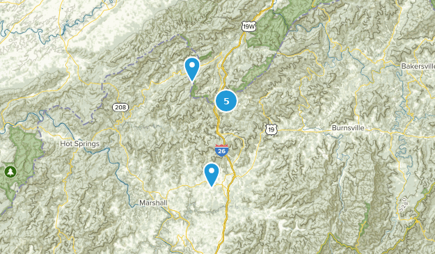 Mars Hill, North Carolina Map