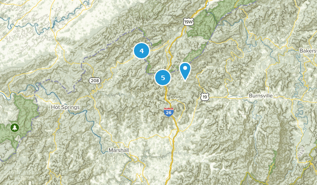Mars Hill, North Carolina Map