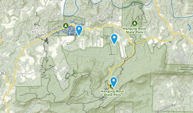 Moores Springs, North Carolina Map