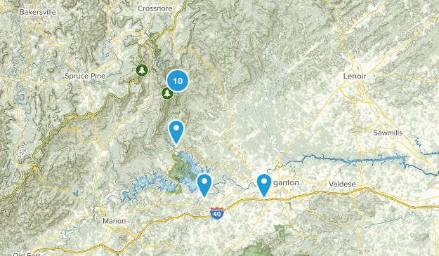 Morganton, North Carolina Map