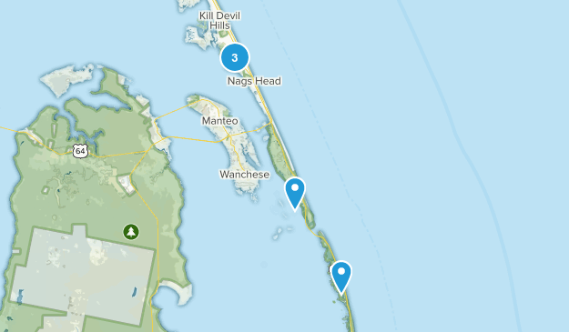 Nags Head, North Carolina Map