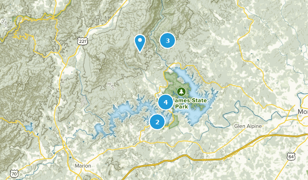 Nebo, Caroline du Nord Map
