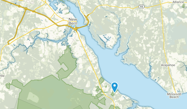 New Bern, North Carolina Map