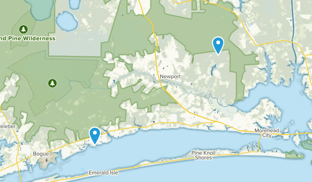 Newport, North Carolina Map