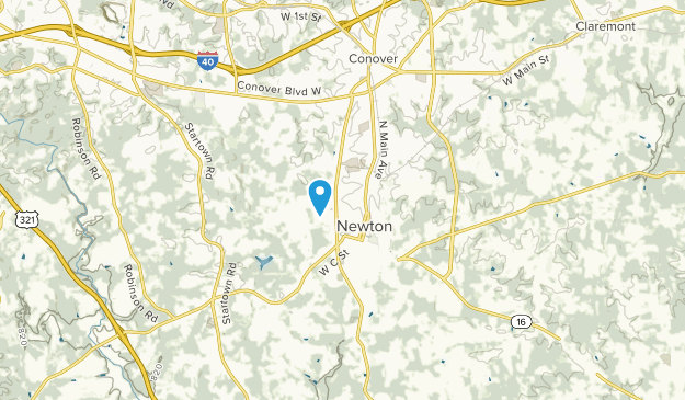 Newton, North Carolina Map