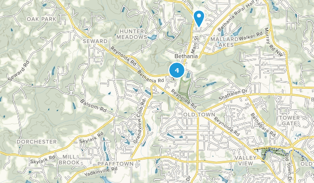 Pfafftown, Caroline du Nord Map