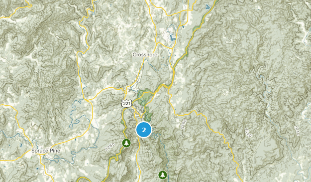 Pineola, Carolina del Norte Map
