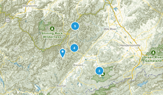 Pisgah Forest, North Carolina Map