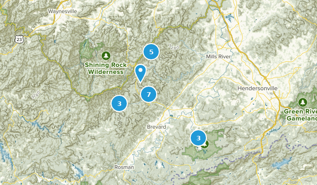 Pisgah Forest, North Carolina Map