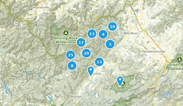 Pisgah Forest, North Carolina Map