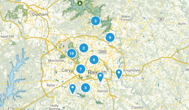 Raleigh, North Carolina Map