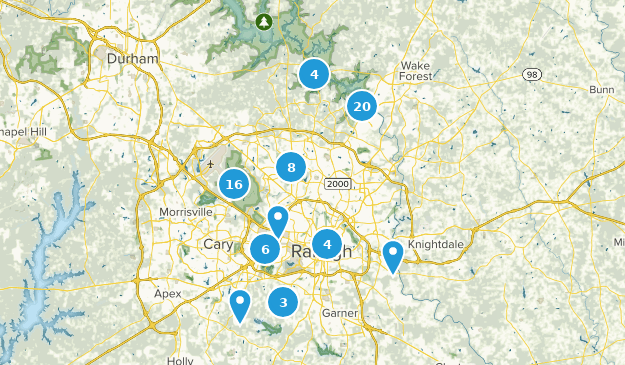 Raleigh, North Carolina Map