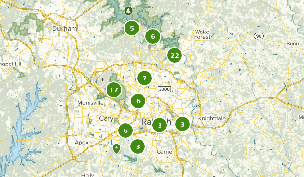 Raleigh, North Carolina Map