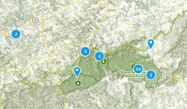 Roaring Gap, Caroline du Nord Map