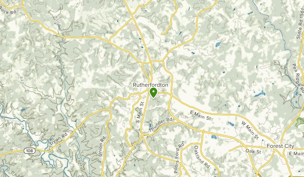 Rutherfordton, North Carolina Map