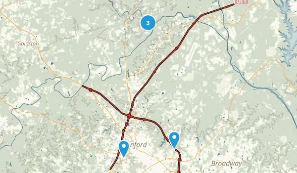 Sanford, North Carolina Map