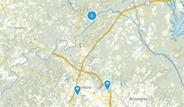 Sanford, North Carolina Map