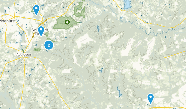 Southern Pines, North Carolina Map