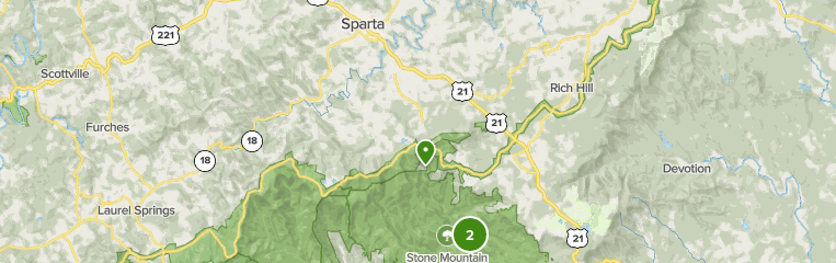 sparta trail map