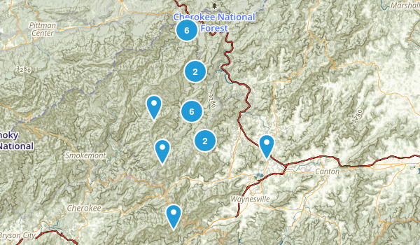 Waynesville, North Carolina Map