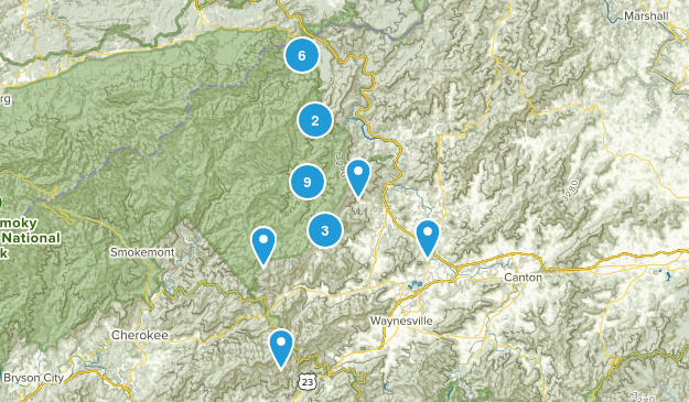 Waynesville, North Carolina Map