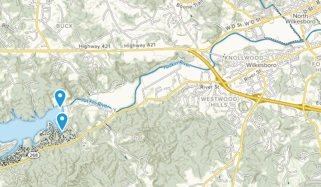 Wilkesboro, Caroline du Nord Map