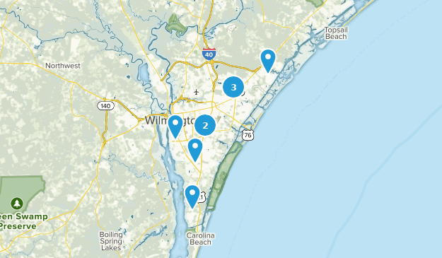 Wilmington, North Carolina Map