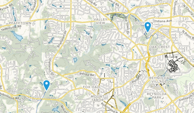 Winston Salem, North Carolina Map