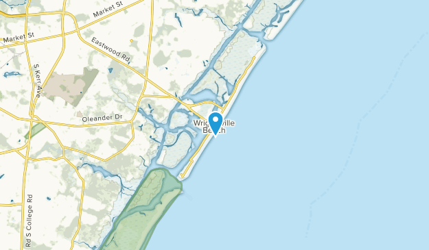 Wrightsville Beach, Carolina del Norte Map